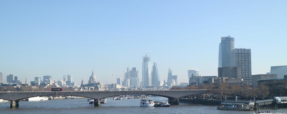 Vy över Themsen i London