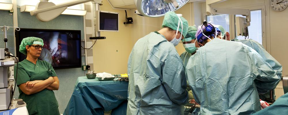 Photo from a uterus transplantation at Sahlgrenska hospital