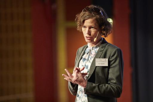 Eva Angenete speaks at the Gothenburg Cancer Meeting 2019