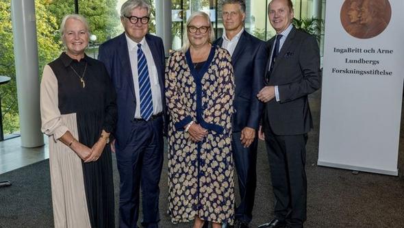 Styrelsen fr v Gunilla Westergren-Thorsson, Olle Larkö, Christina Backman (ordförande), John Vivstam och Anders Klein.