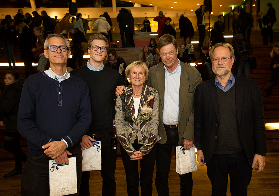 Medverkande vid paneldiskussionen The Ebola virus epidemic var Johan von Schreeb, Adam Rybo, Gunilla Krantz, Tomas Bergström samt Leif Dotevall. Foto: Johan Wingborg.