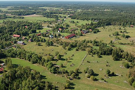Flygbild över landskap