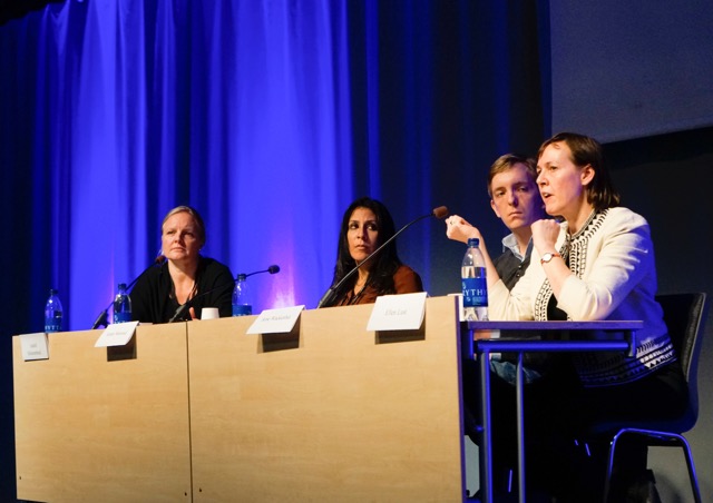 Isabell Schierenbeck, Amani Massoud, Arne Wackenhut och Ellen Lust. Foto: Allan Eriksson