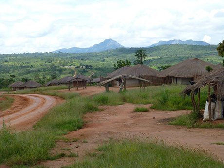 Bild på afrikanska landsbygden