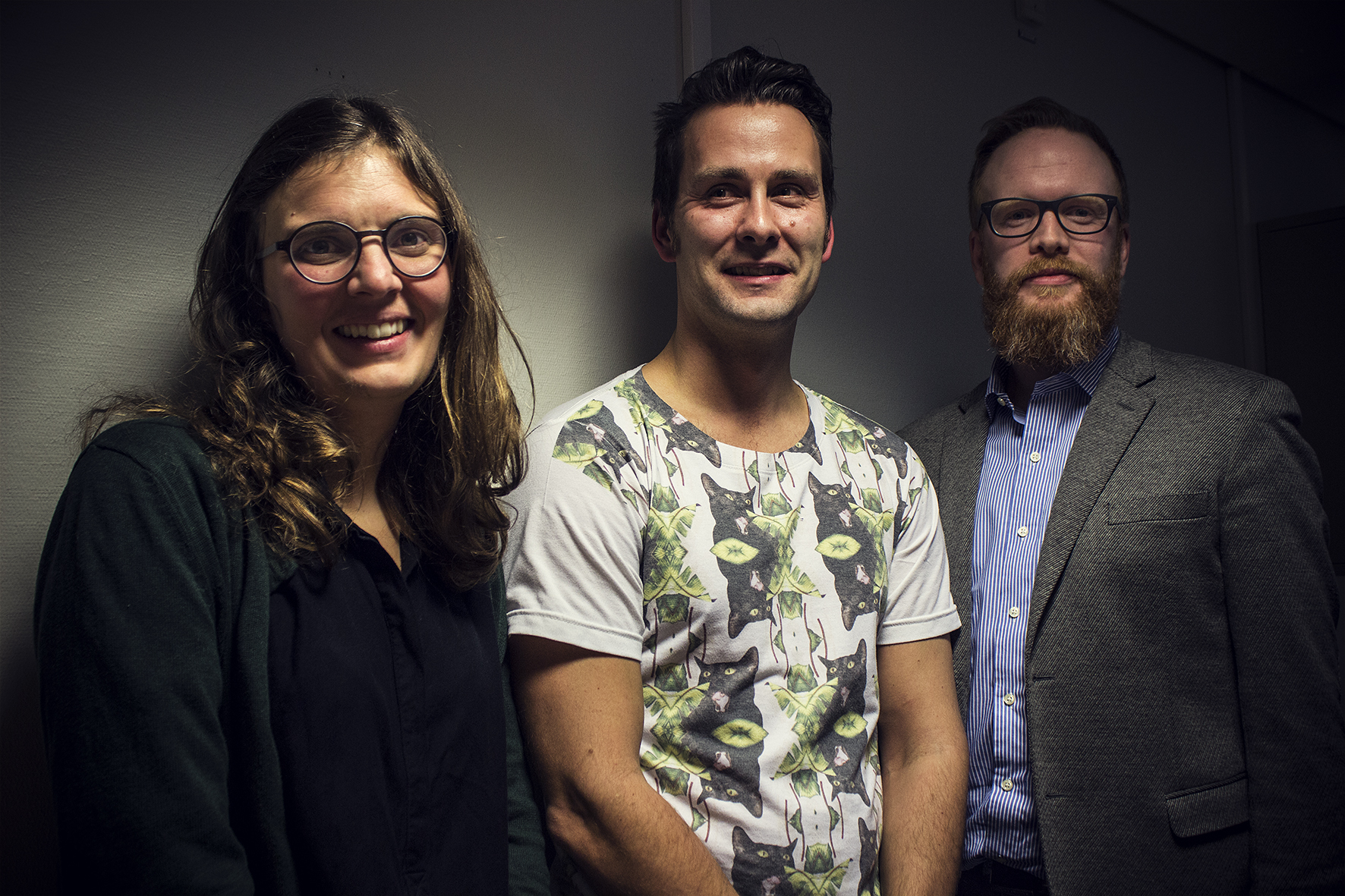 Bild på Therese Brolin (GU), Heiti Ernits (SP), David Backelin (Trafikkontoret).