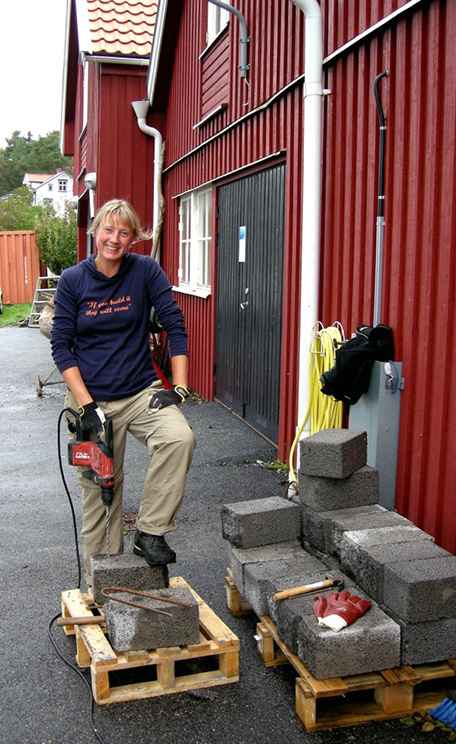Sussanna Strömberg vid Tjärnö.