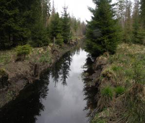Krondiket som för bort vatten från marken.