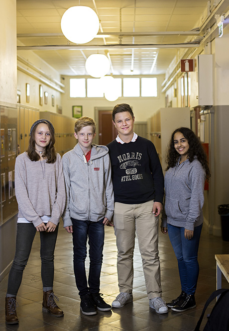 Elever som deltagit i projektet. Foto: Johan Wingborg