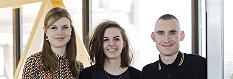 Sarah Dybeck, Anna Dahlström och Joel Kellgren