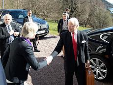 Pam Fredman och Kung Carl XVI Gustaf. Foto: Johan Wingborg. 