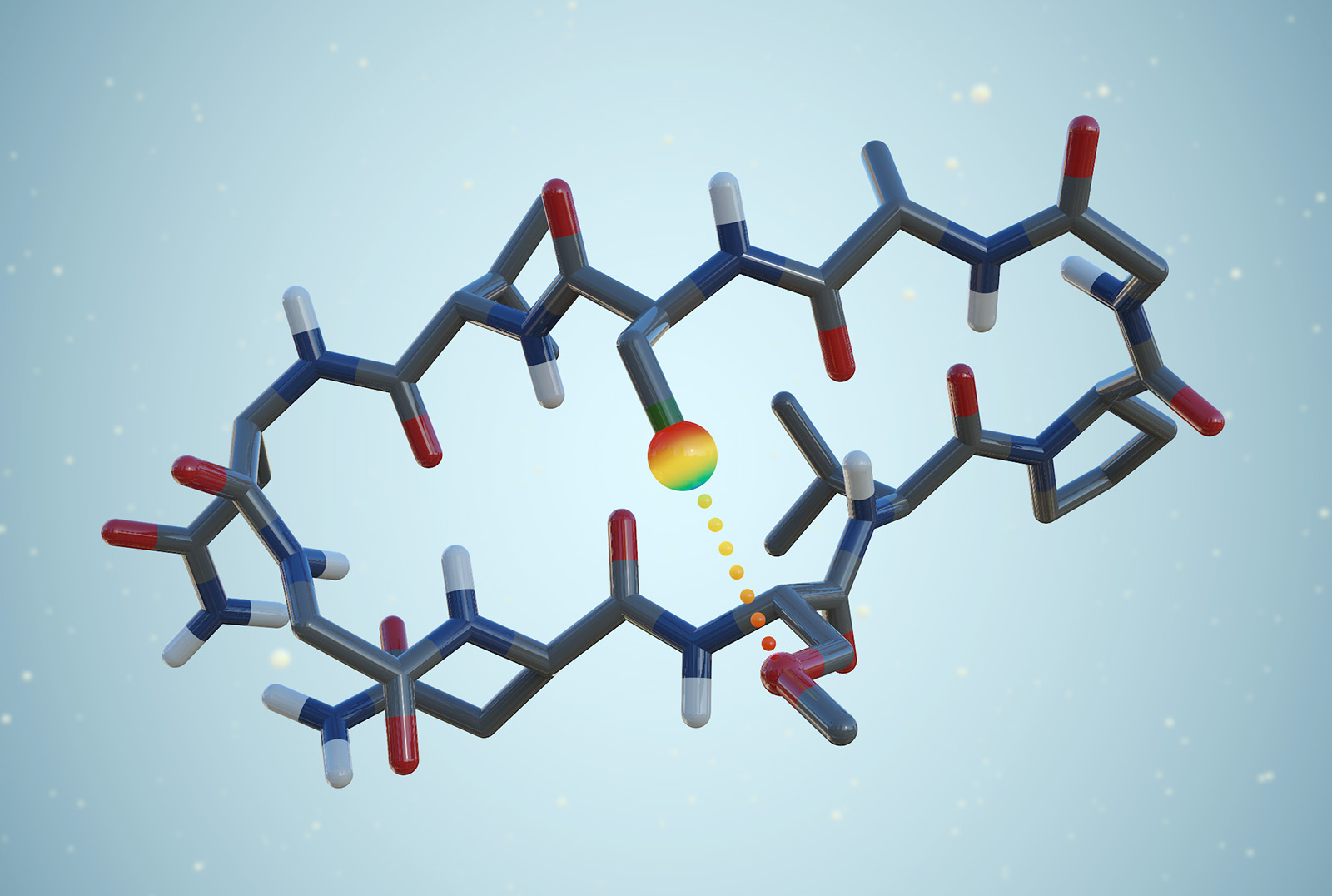 Illustration av läkemedelsmolekyl