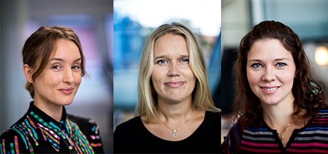 bild på tre forskare