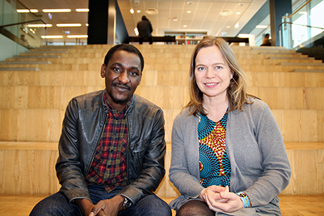 Ponsiano Kanijo och Eva-Marie Bloom Ström