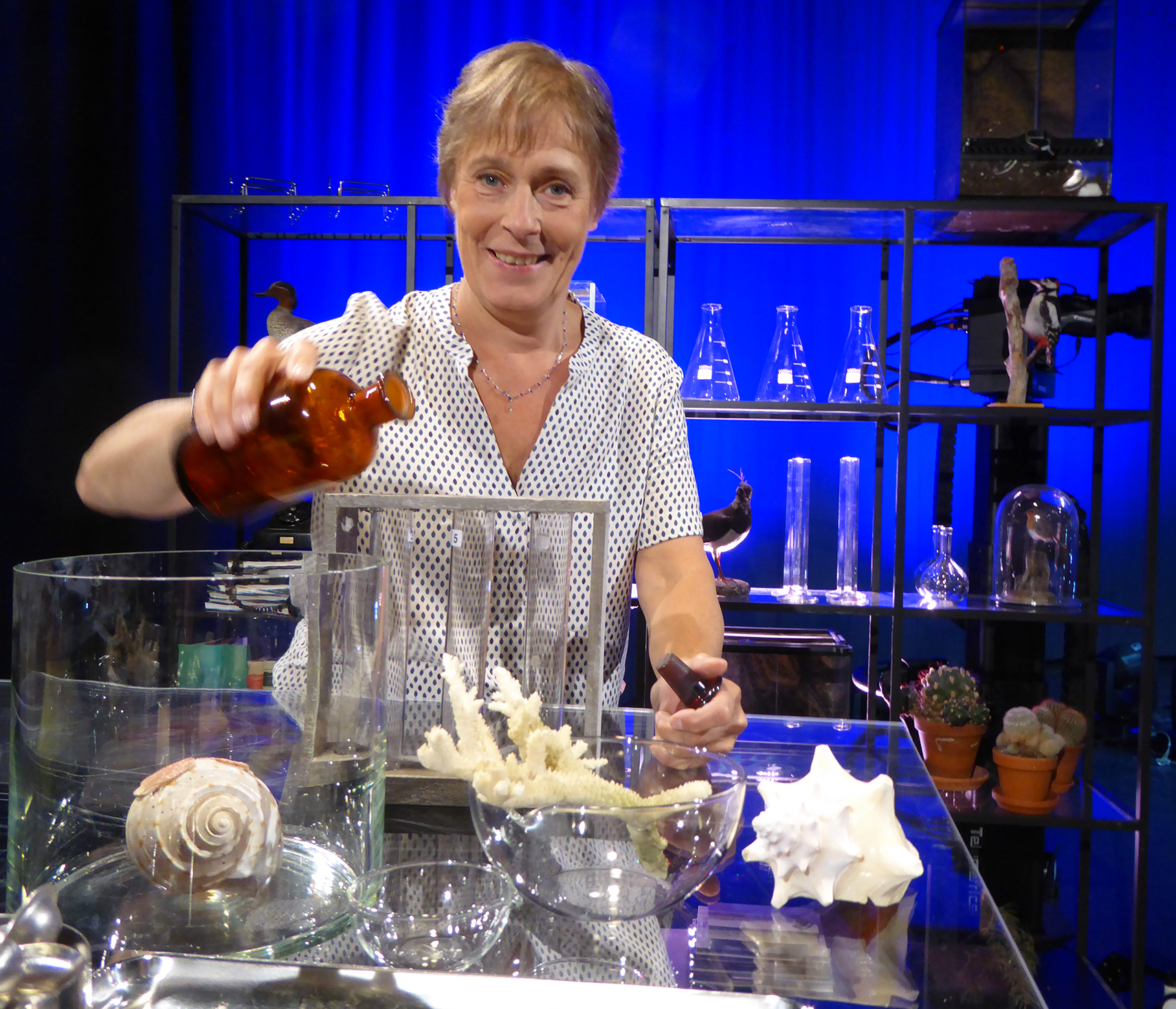 Kristina "Snuttan" Sundell i tv-studion