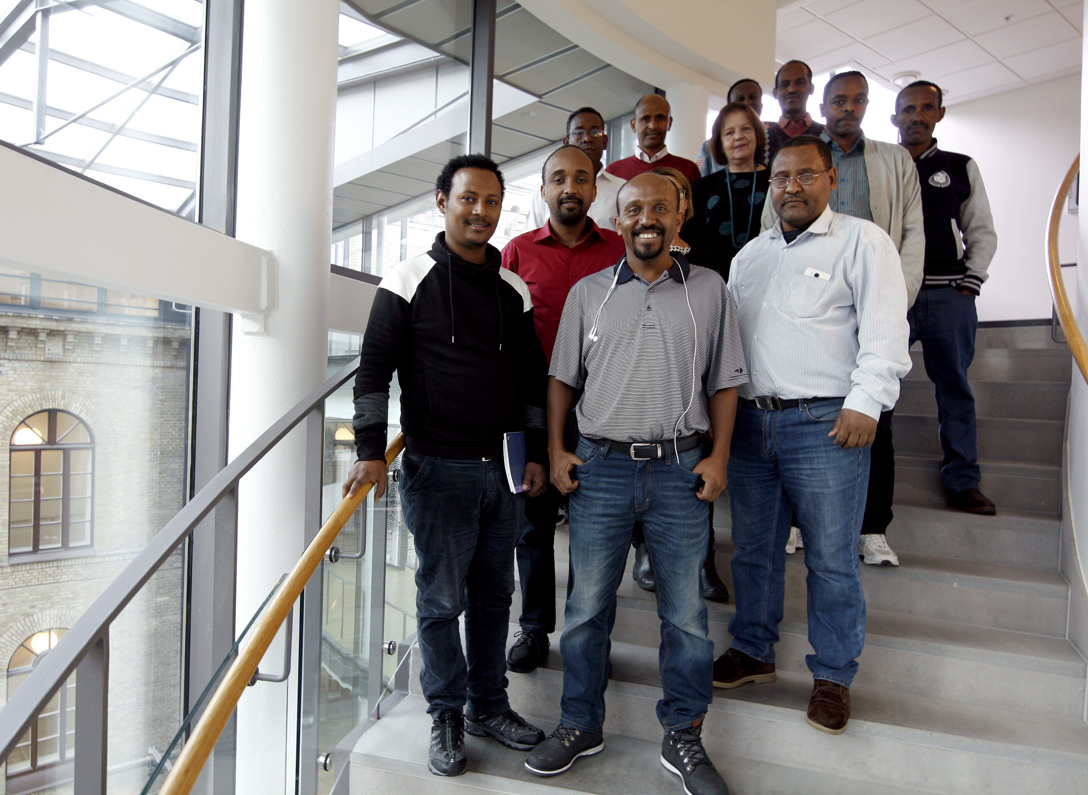 Bild på de etiopiska doktoranderna.