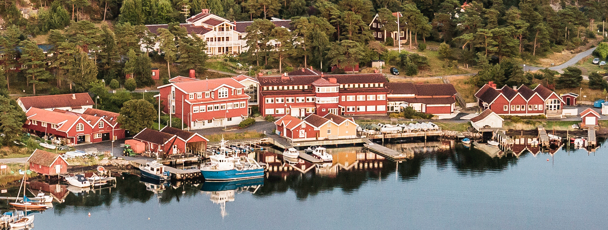 Aerial picture of Tjärnö Marine Laboratory