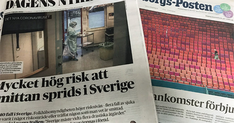 Two Swedish daily newspapers