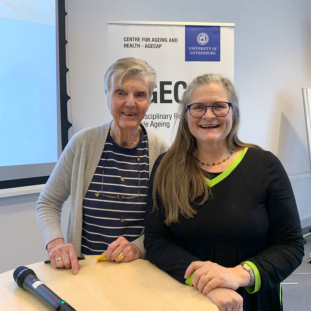 Barbro Westerholm, Sveriges äldsta riksdagsledamot och AgeCap-forskaren Maria Edström