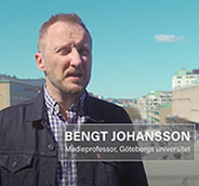 Bild på film med Bengt Johansson