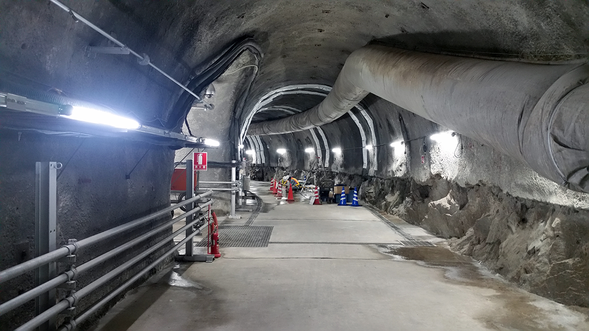Tunnel i Japan, Mizunami, 500 meter under mark.
