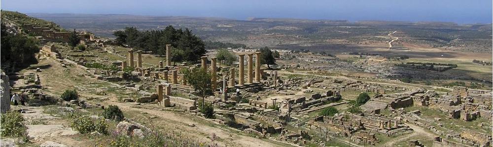 Utsikt över Apollons helgedom i Kyrene
