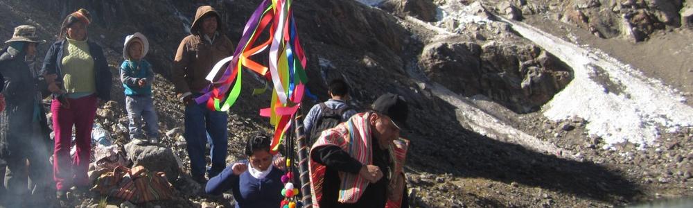 Peruvian mountain ritual.