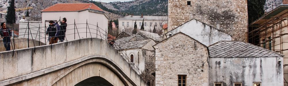 Gamla bron i Mostar, Hercegovina.
