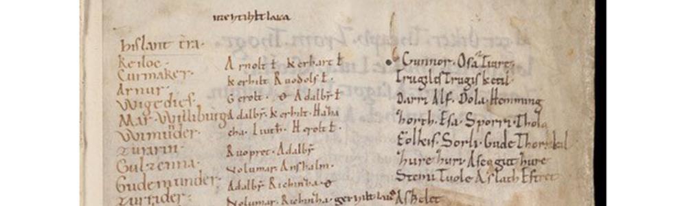 listor med nordiska personnamn från 1100-talet