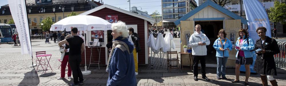 Election campaign in Gothenburg in 2014.