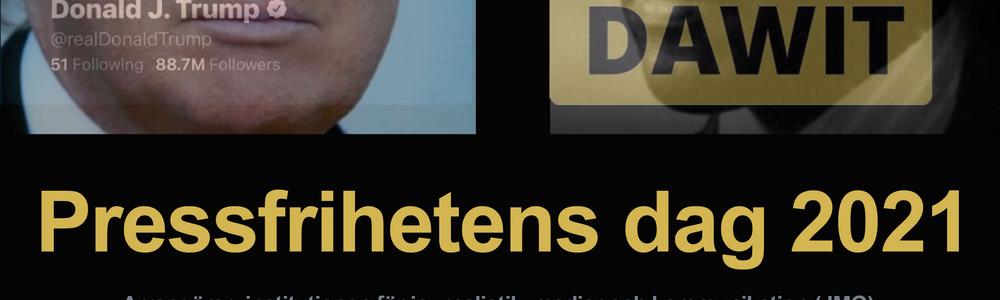 Bild på inbjudan till Pressfrihetens dag