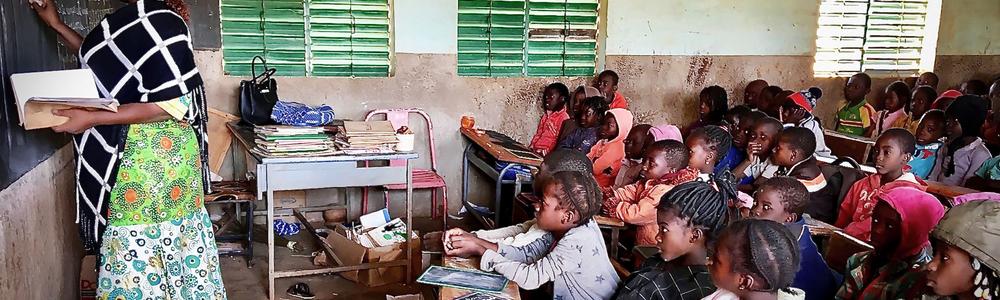 Children in a school in Burkina faso