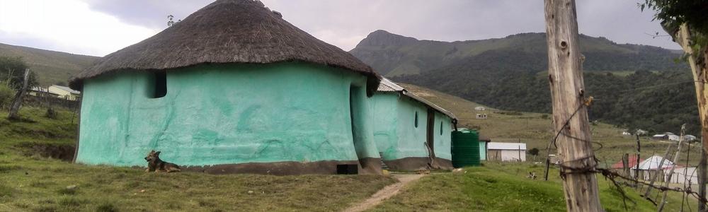 Miljöbild från en by i södra Afrika 