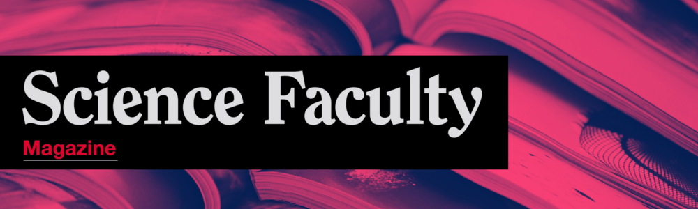 Logotyp där det står Science Faculty Magazine