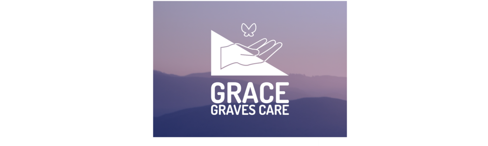 The Grace project logo with a line drawing of a hand from which a butterfly flies away.