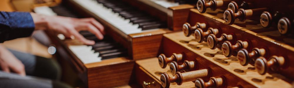 Registerandrag och manual (orgel)