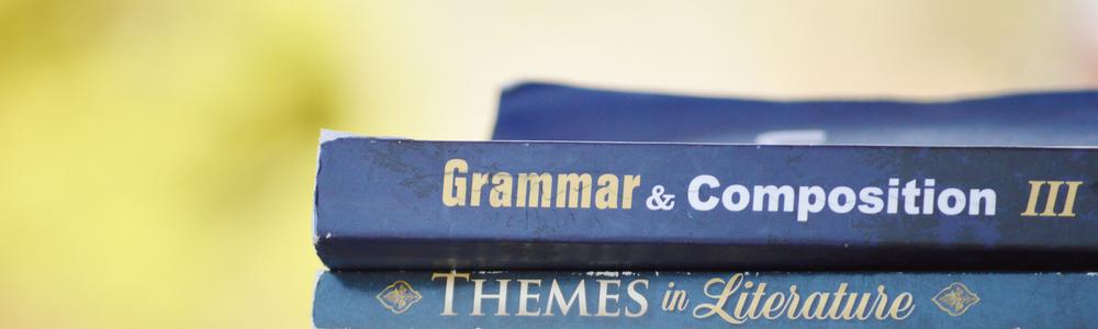  Engelsk litteratur och grammatikbok.