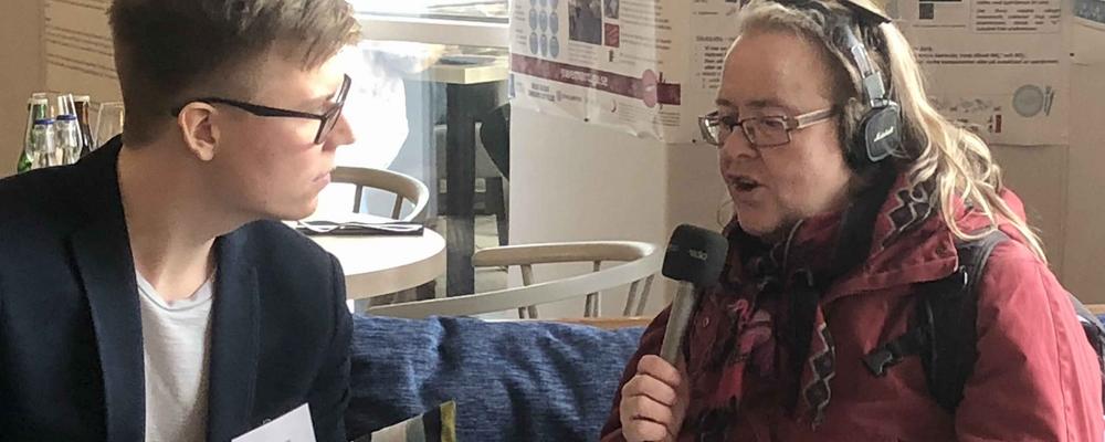 SWEMARC-doktoranden Niklas Warwas intervjuas av Sveriges Radio.