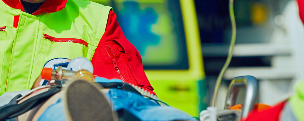 Photo of an ambulance transport