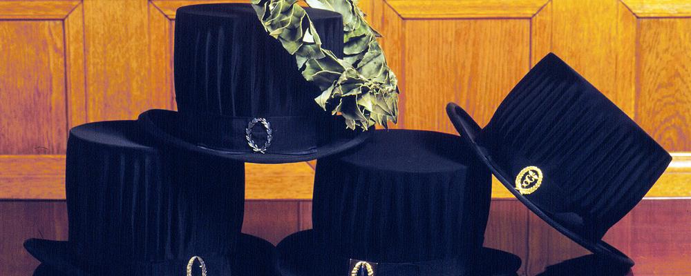 Hats for doctors and honorary doctors