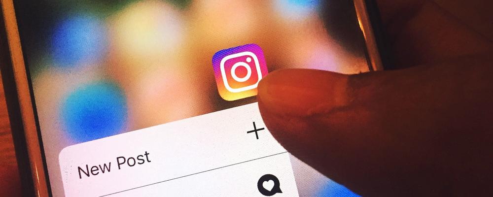 instagram på smartphone
