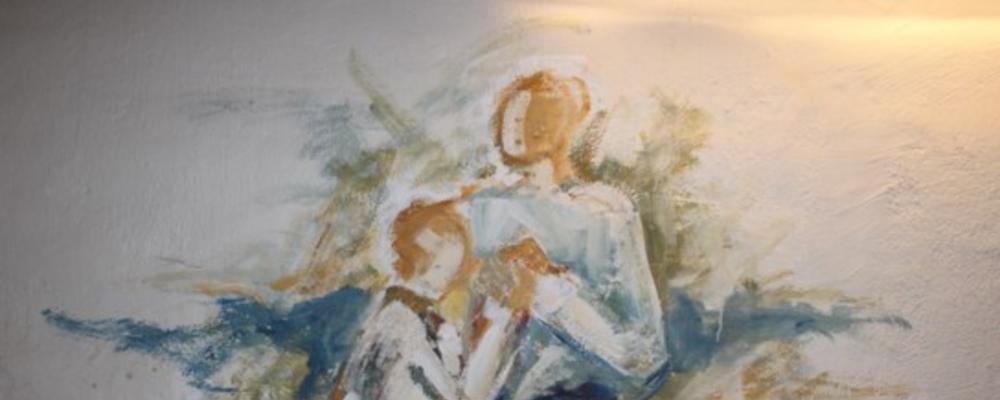 Mural from the culverts, former Lillhagen hospital, Gothenburg