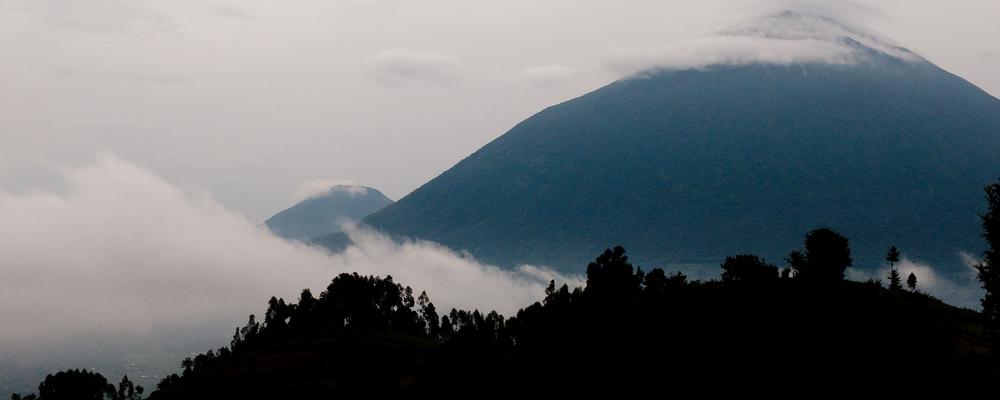 Mount Muhabura in Rwanda, photography.