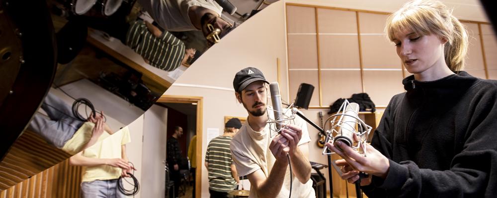 Students from the BA in Music and Sound Production