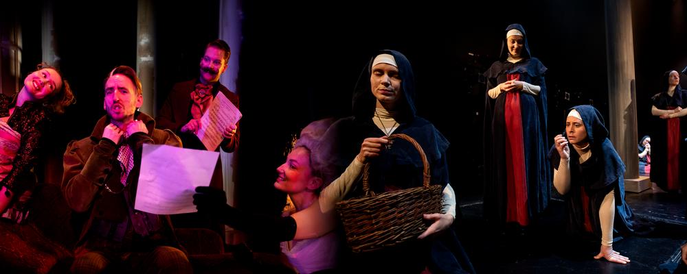 Students in opera costumes