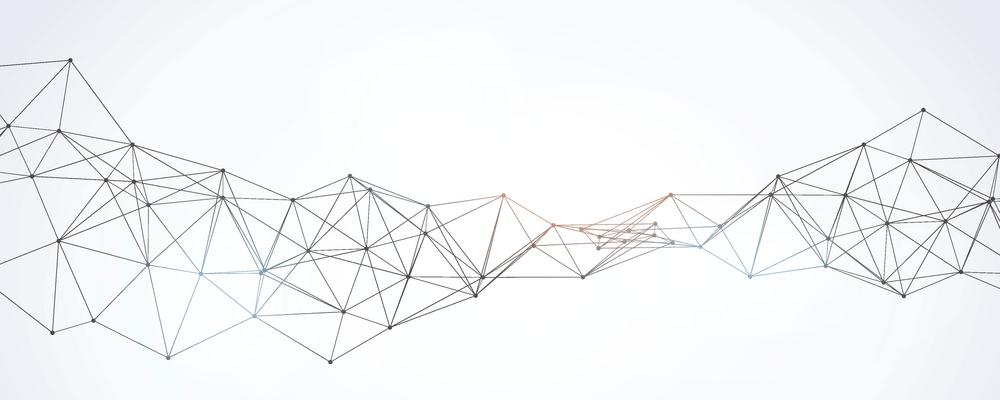 Abstract pattern wireframe network