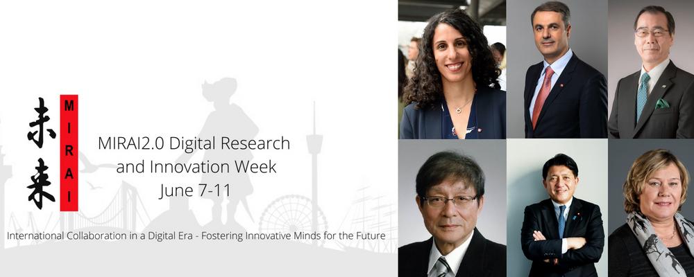 Talare vid öppningsceremonin, MIRAI 2.0 Research & Innovation Week