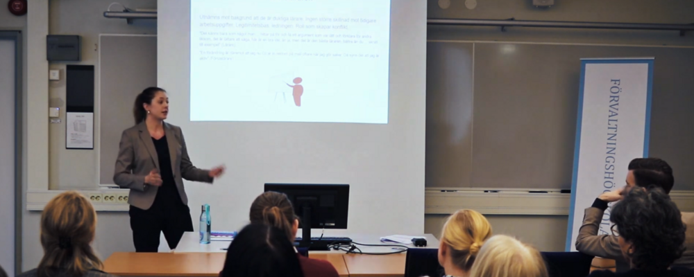 Sanna Eklund föreläser om förstelärare