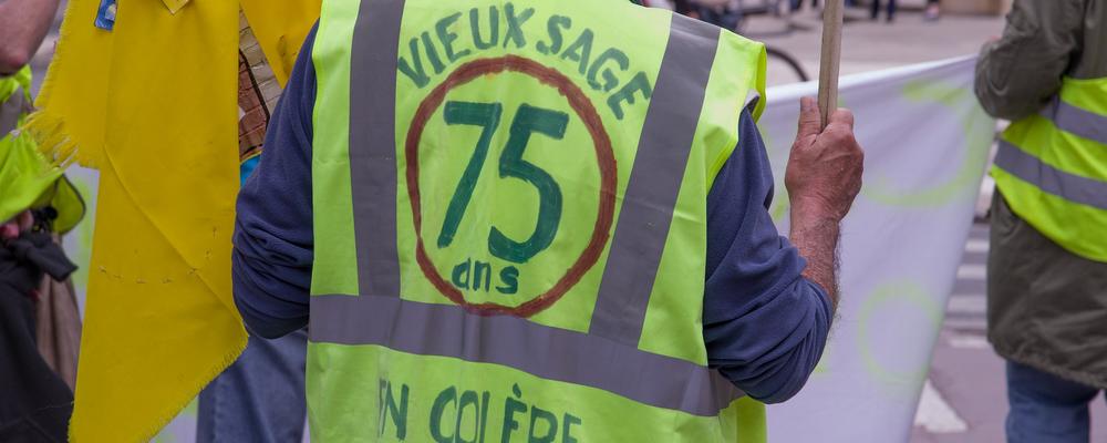 Yellow vest demonstration in Paris.