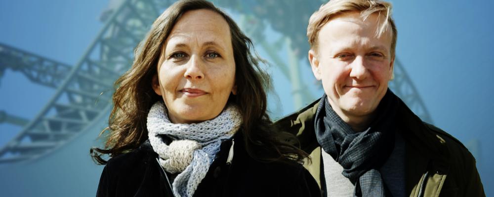 Lisebergs vd Andreas Andersen och forskaren Nanna Gillberg. 