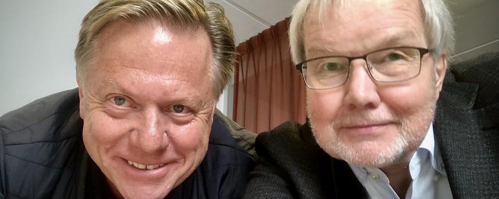 Journalisten Anders Palmgren och Ingmar Skoog, AgeCaps föreståndare